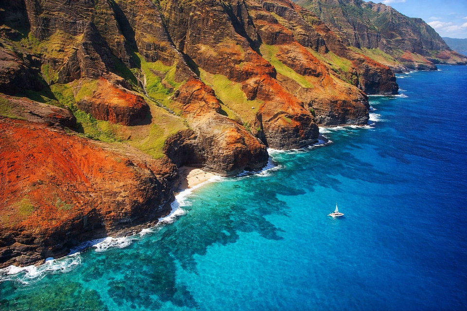 Kauai’s dramatic Na Pali coastline